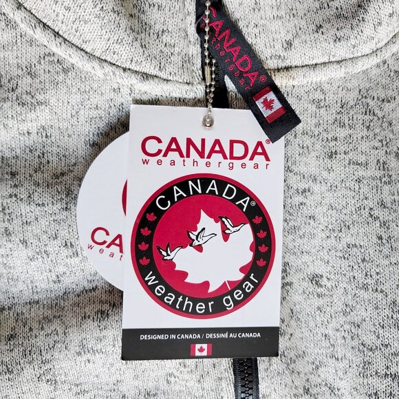 $185NWT Women's Canada Weather Gear Size 2X Color Heather Oatmeal Sweater Jacket - Picture 7 of 14